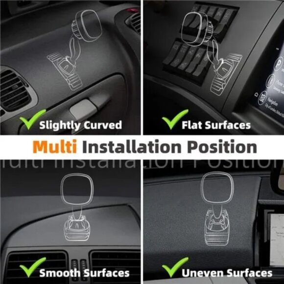 Magnetic Car Phone Mount for Vehicle Dashboard with Strong Magnet - Picture 6 of 7